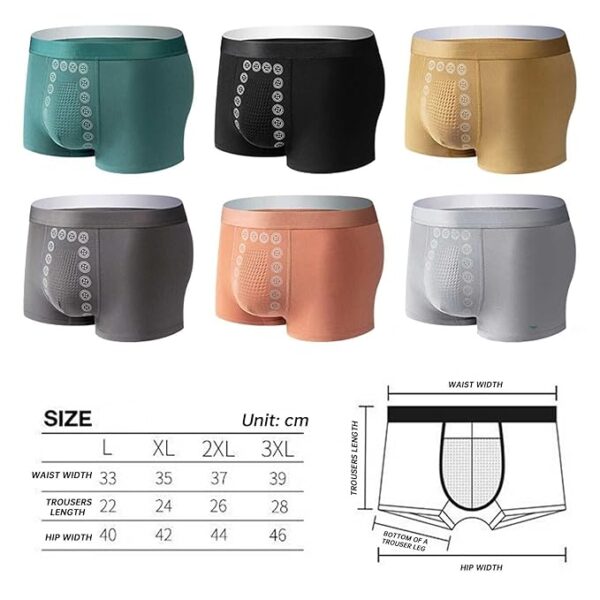Men Magnetic Energy Underwear Male-Therapy-MAGNETICEFT-Boxer-Pants-1 - Image 15