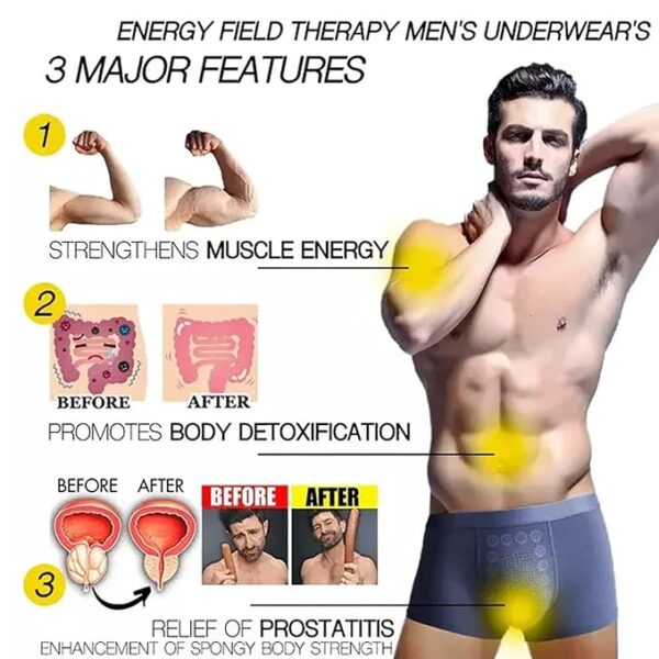 Men Magnetic Energy Underwear Male-Therapy-MAGNETICEFT-Boxer-Pants-1 - Image 9